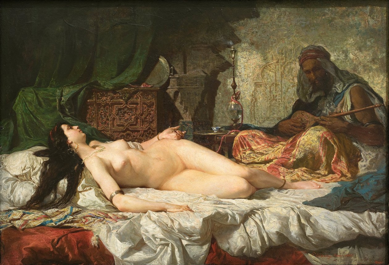 Den Odalisque af Mariano José María Bernardo Fortuny y Carbó