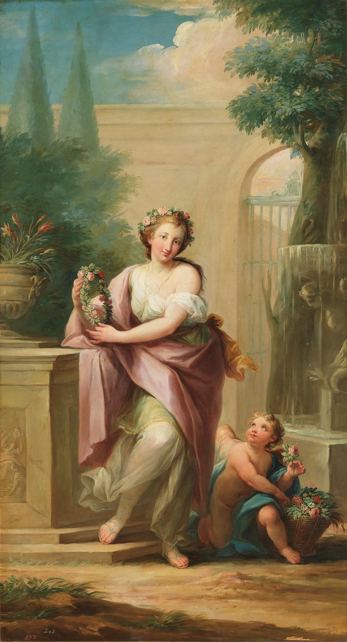 La Primavera, ca. 1805-06 (olie på lærred) af Mariano Salvador de Maella