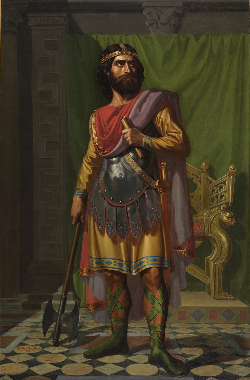 Sisebut, vestgotisk konge, 1854 af Mariano de la Roca y Delgado