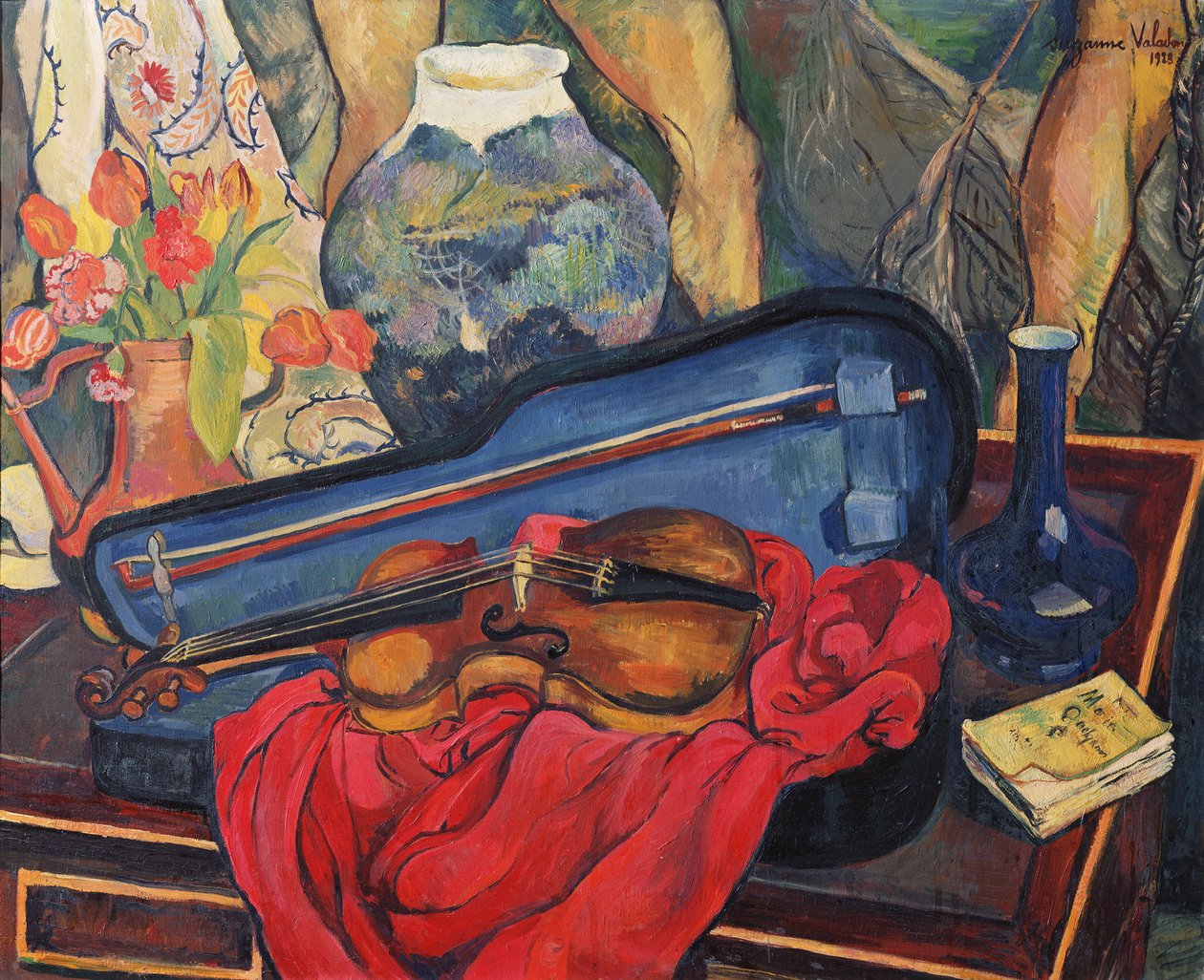 Violinsagen, 1923 af Marie Clementine (Suzanne) Valadon