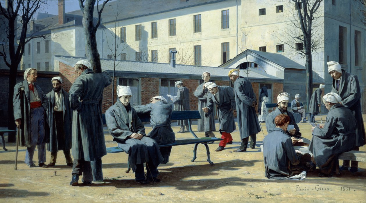 Rekonvalescenterne, 1861 af Marie Francois Firmin Girard