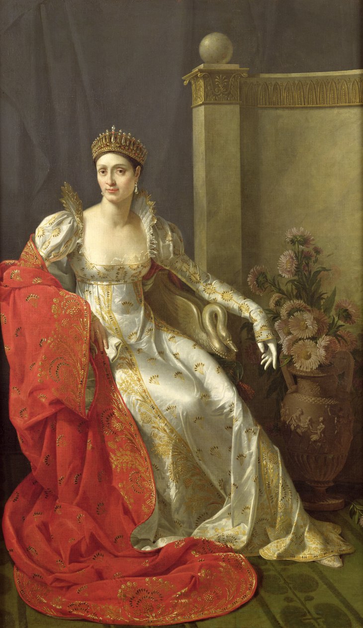 Elisa Bonaparte (1777-1820) Prinsesse Bacciochi af Marie Guilhelmine Benoist