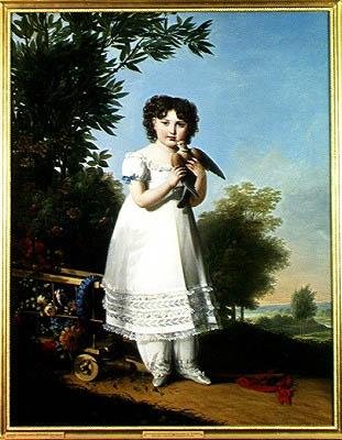 Portræt af Napoleone-Elisa Bacciochi (1806-69) Prinsesse af Piombino, 1810 af Marie Guilhelmine Benoist