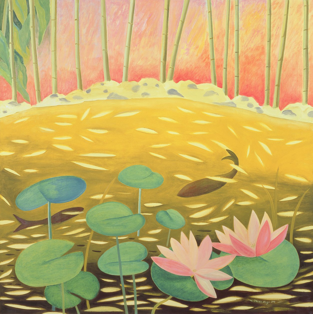 Water Lily Pond III, 1994 af Marie Hugo