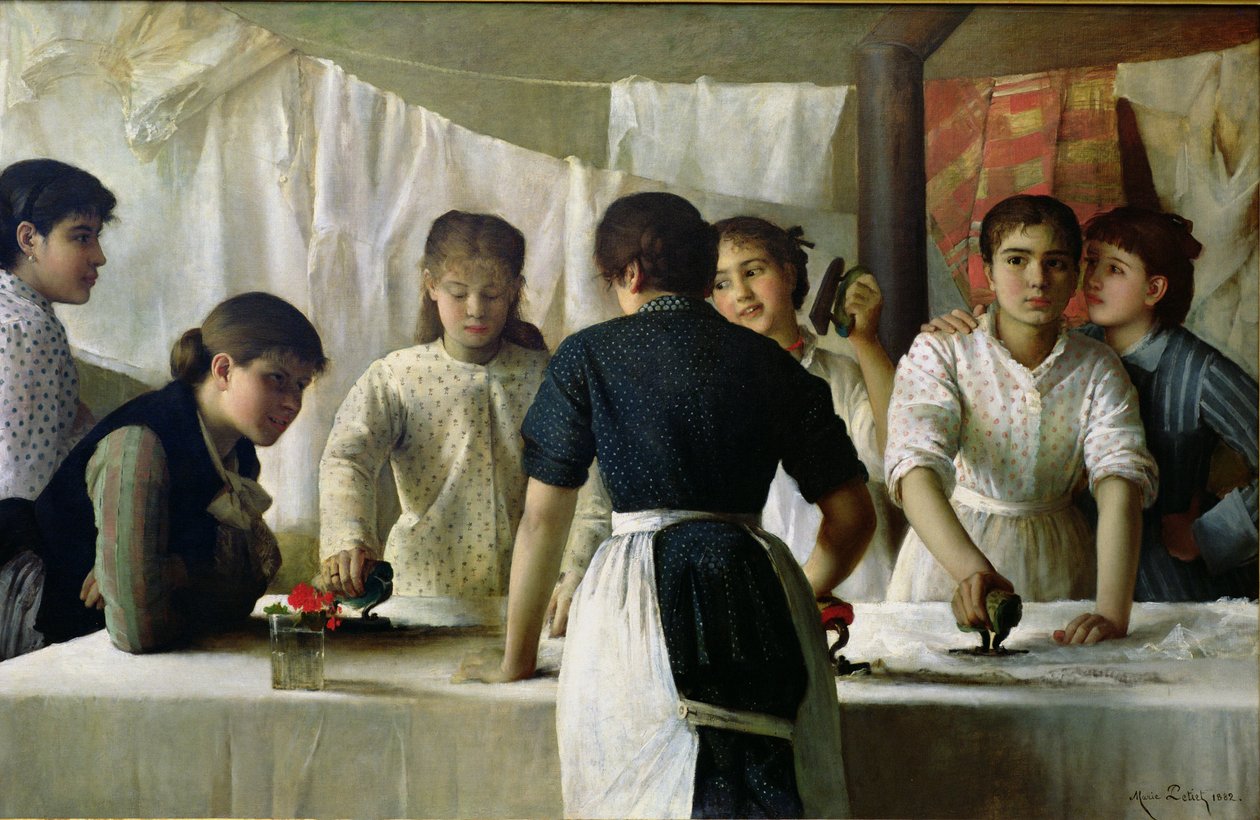 Vaskerinder, 1882 af Marie Petiet