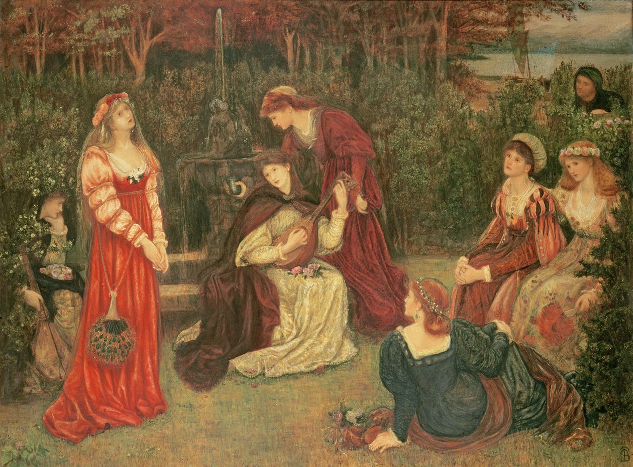 Fiammetta sang, 1879 af Marie Spartali Stillman