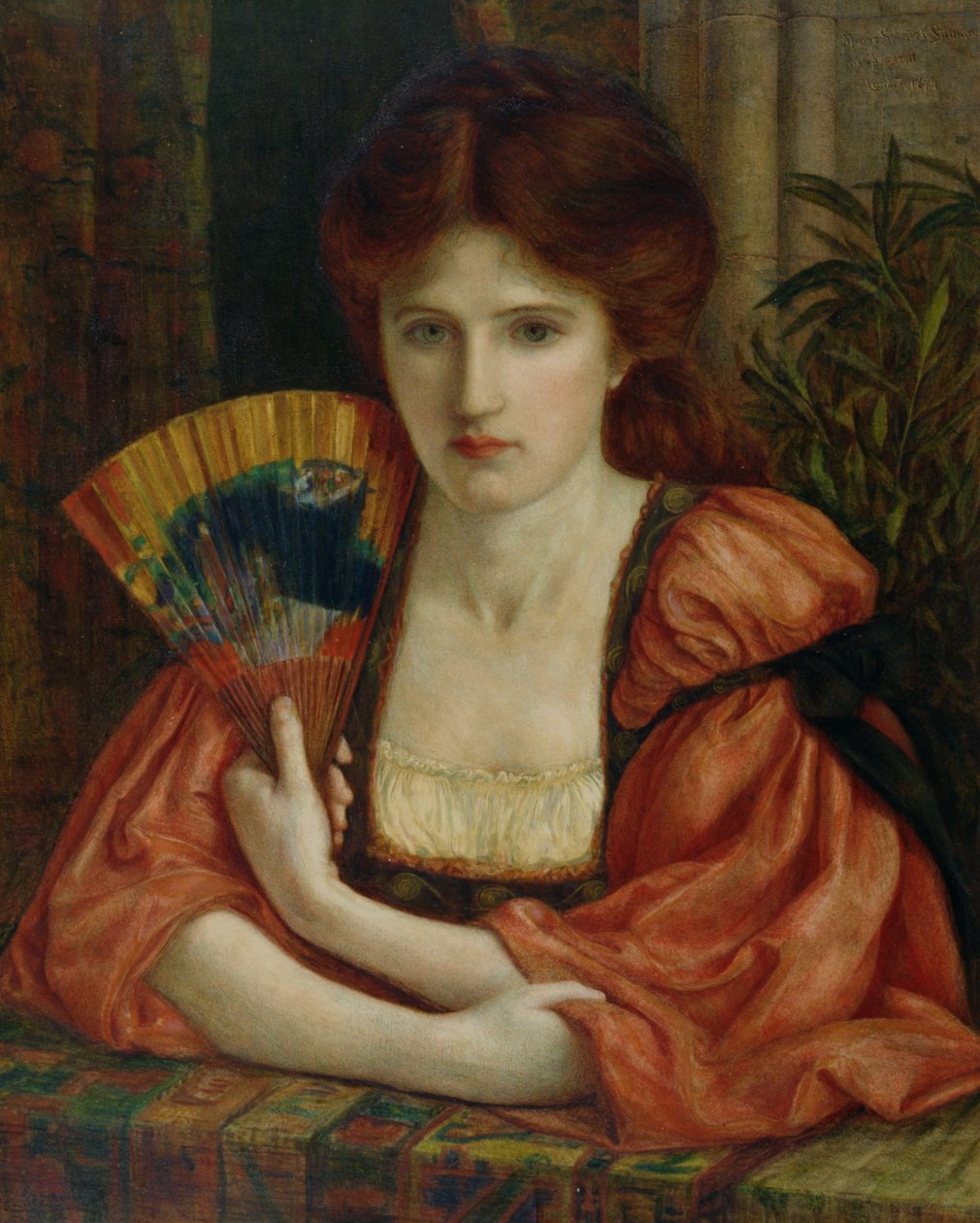 Selvportræt (se også 183575) af Marie Spartali Stillman