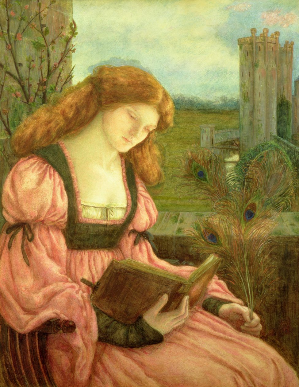 St. Barbara (tempera på papir) af Marie Spartali Stillman