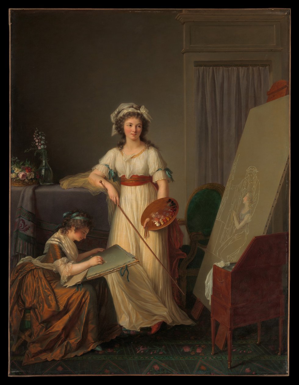 Atelier for en kunstner eller Atelier for en maler af Marie Victoire Lemoine
