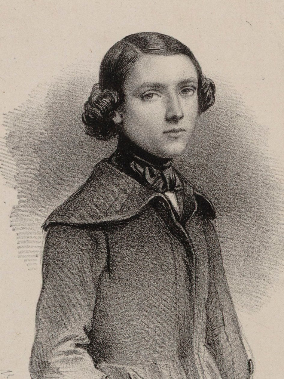 Portræt af organisten og komponisten Louis James Alfred Lefébure-Wely 1817-1869, 1840. af Marie Alexandre Menut Alophe