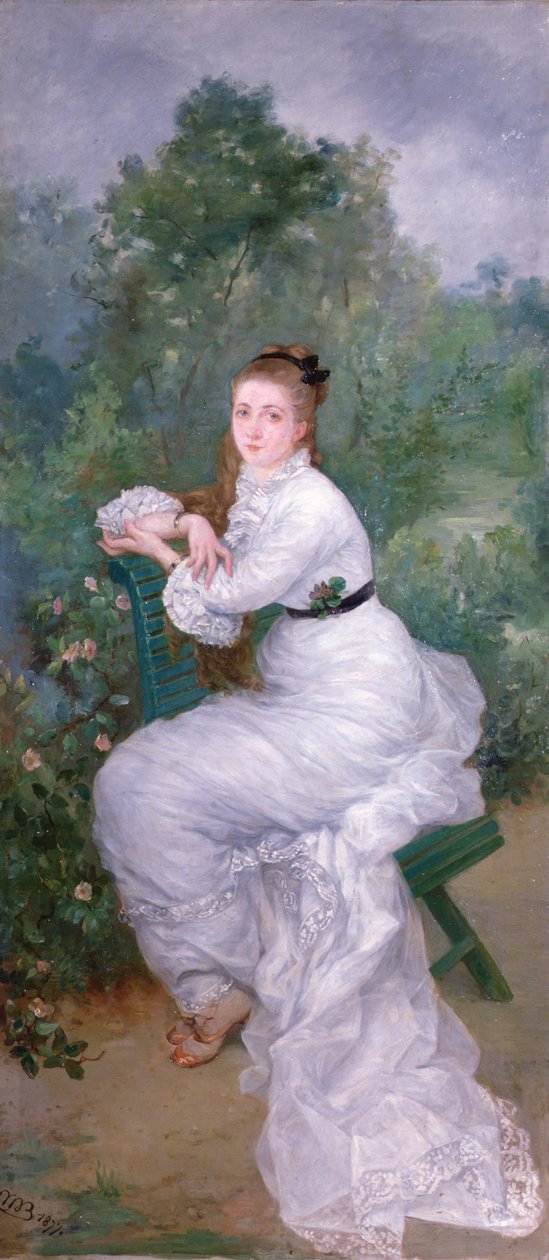 Louise i haven af Marie Bracquemond