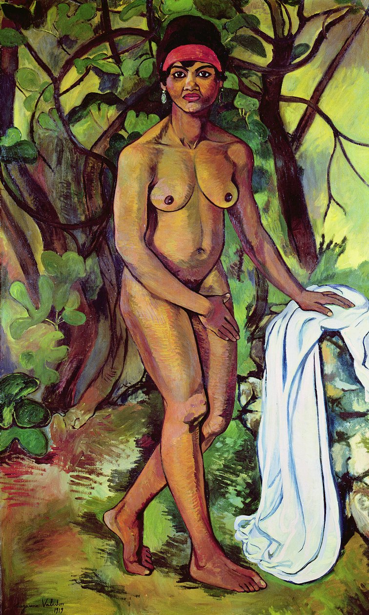 Nøgen sort kvinde af Marie Clementine (Suzanne) Valadon