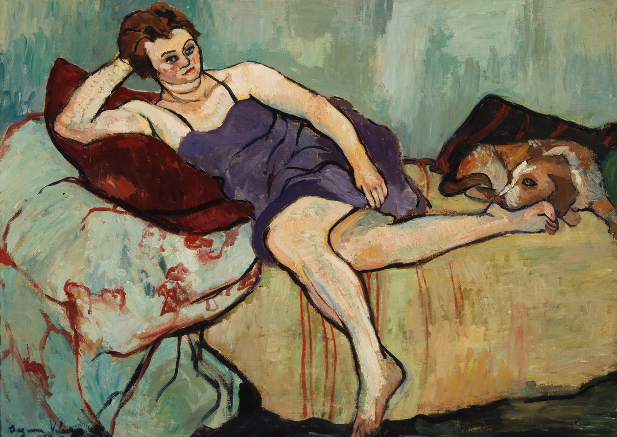 Marie Coca med Arbi, 1927 af Marie Clementine Valadon