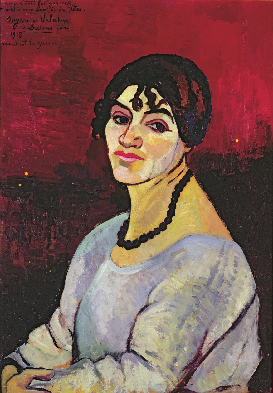 Selvportræt, 1918 af Marie Clementine (Suzanne) Valadon