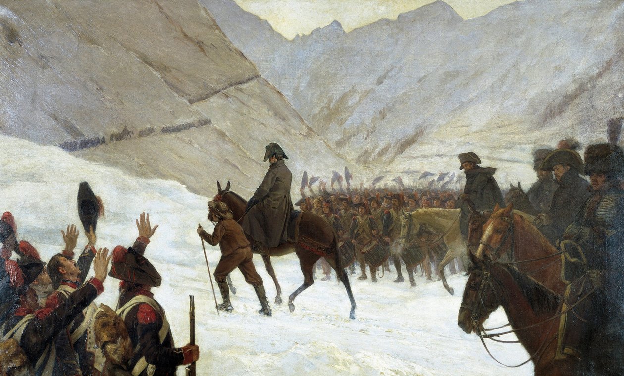 Passagen af Grand-Saint-Bernard, 20. maj af Marie Felix Edmond de Boislecomte