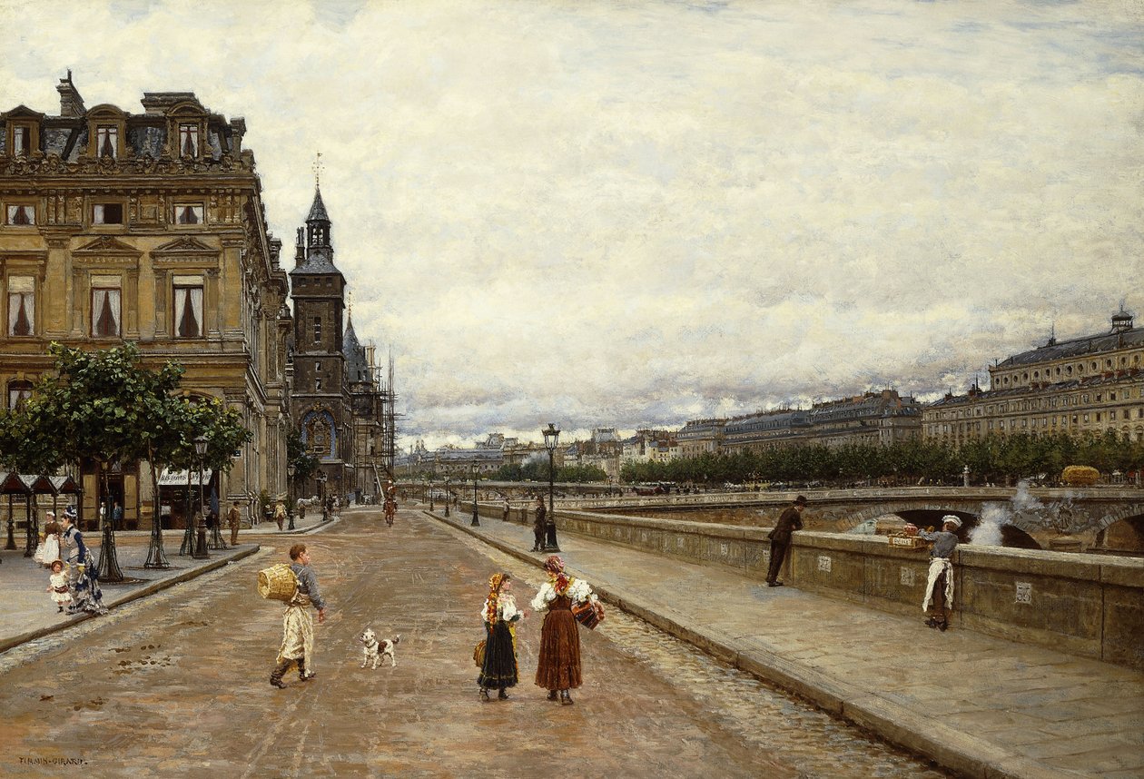 Tidlig morgen langs Seinen, af Marie Francois Firmin-Girard