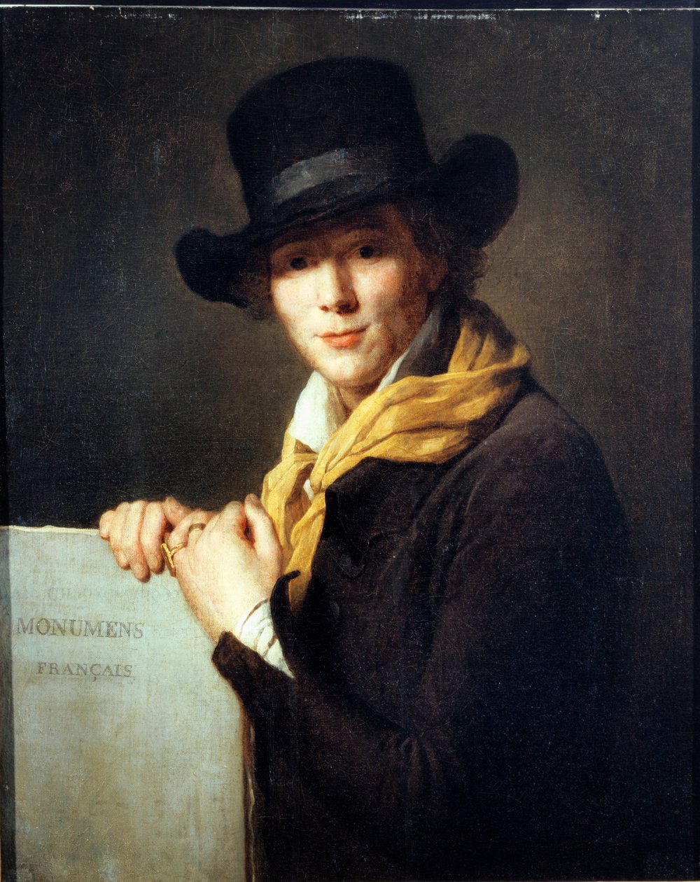 Portræt af Alexandre Lenoir 1761-1839, 1796. af Marie Genevieve Bouliard