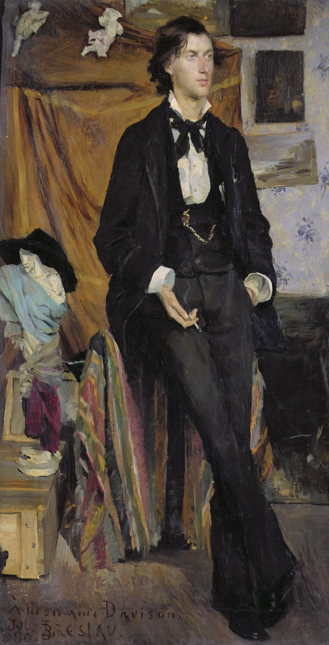 Portræt af Henry Davison, 1880 af Marie Louise Catherine Breslau