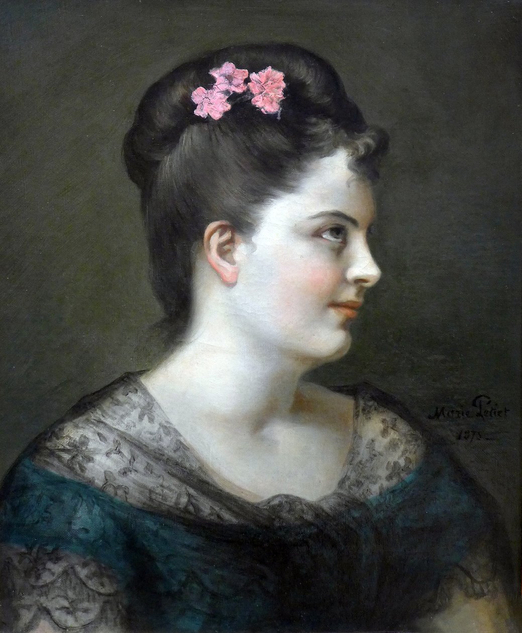 Selvportræt af Marie Petiet af Marie Mrs Dujardin Beaumetz Petiet