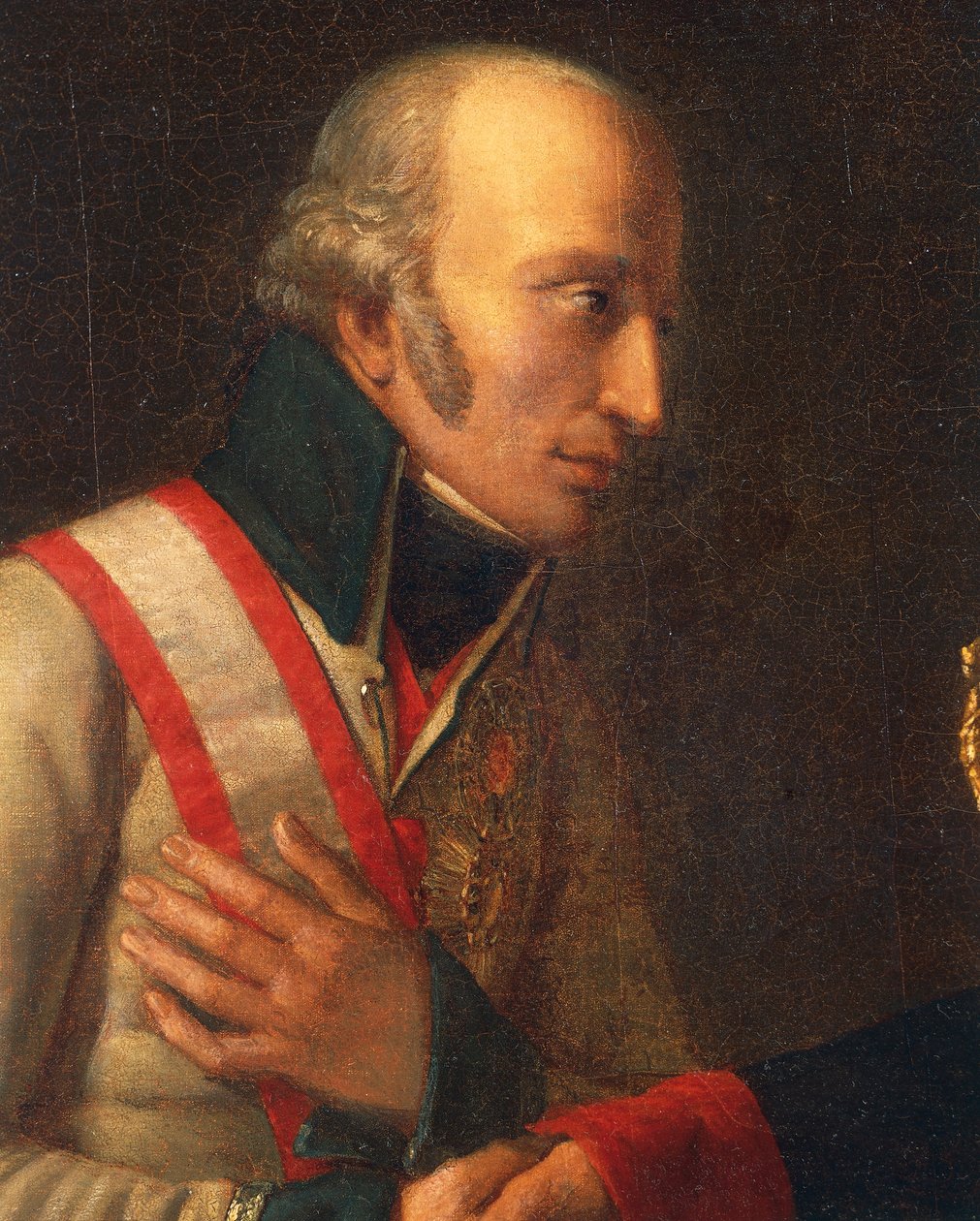 Møde mellem Napoleon og ærkehertug Charles i Stammersdorf 17. december af Marie Nicolas Ponce Camus