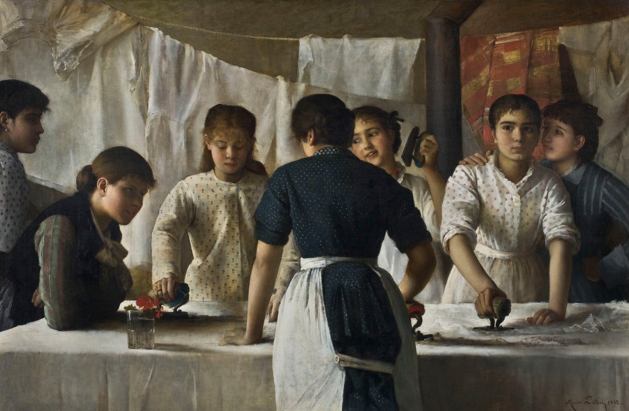 Vasketøjer, 1882. af Marie Petiet