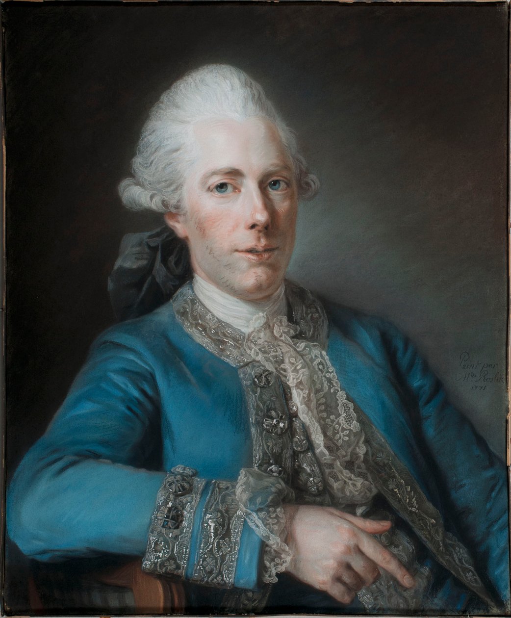 Portræt af Marie-Joseph Peyre} (1730-1785), fransk arkitekt af Marie Suzanne Giroust