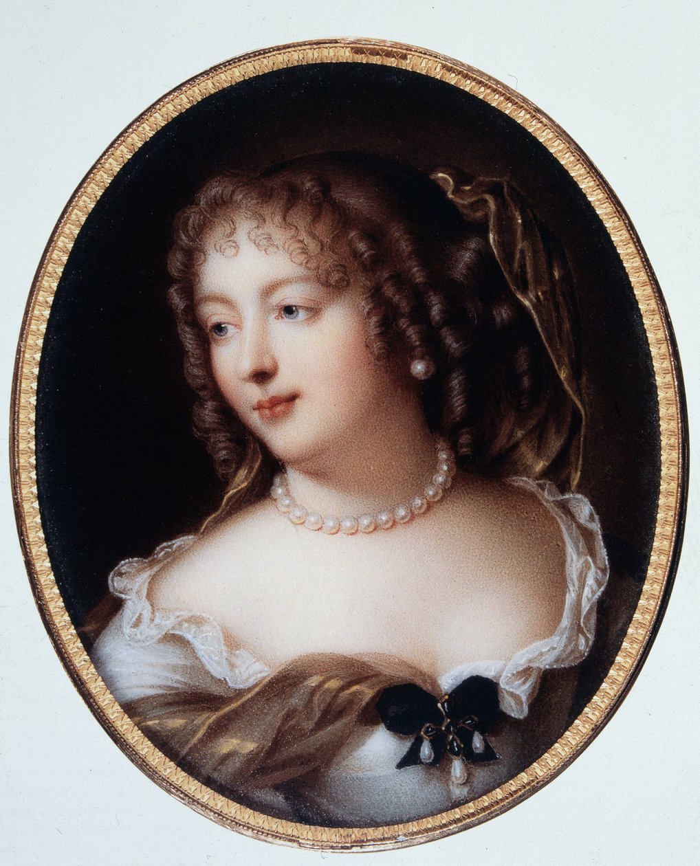 Portræt af Marie de Rabutin-Chantal (Rabutin Chantal), Marquise af Sevigne kendt som Madame de Sevigne (1626-1696). af Marie Victoire Jaquotot
