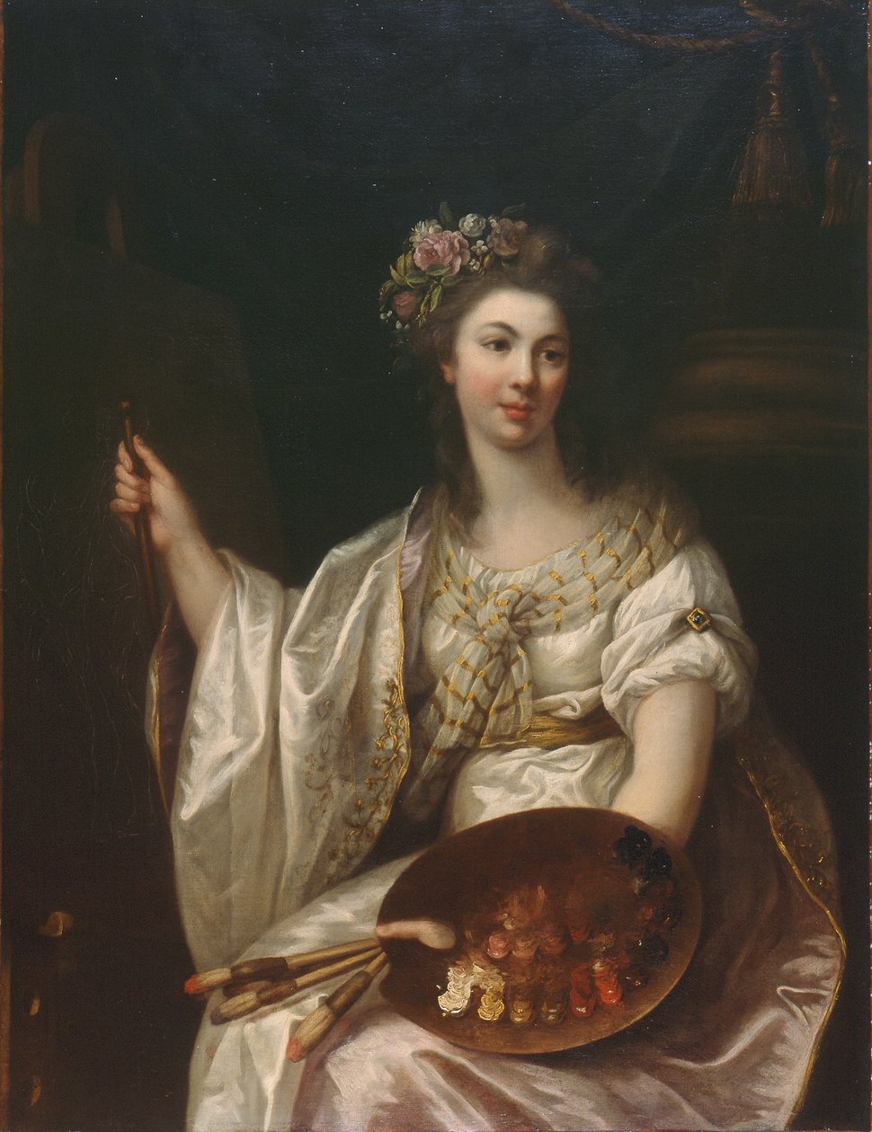 Fransk: Allégorie de la peinture Allegori om maleri af Marie Victoire Lemoine