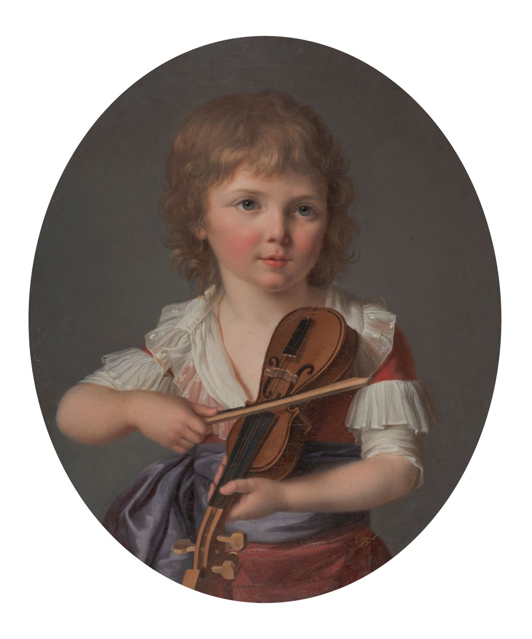 Mester Henri Gabiou spiller violin af Marie Victoire Lemoine