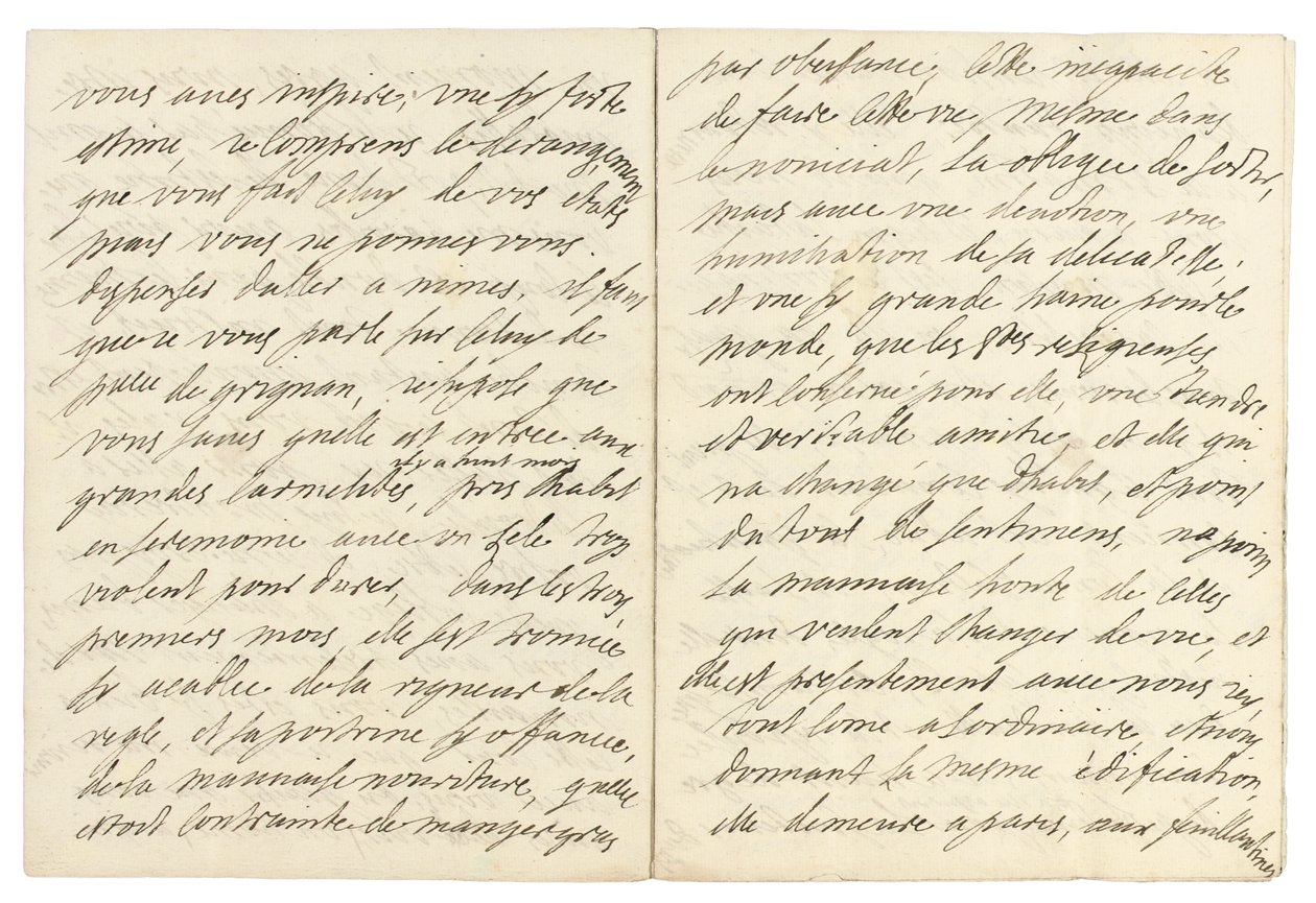 Autografbrev til Philippe Moulceau, Livry, 25. oktober 1686 af Marie de Rabutin Chantal Sévigné