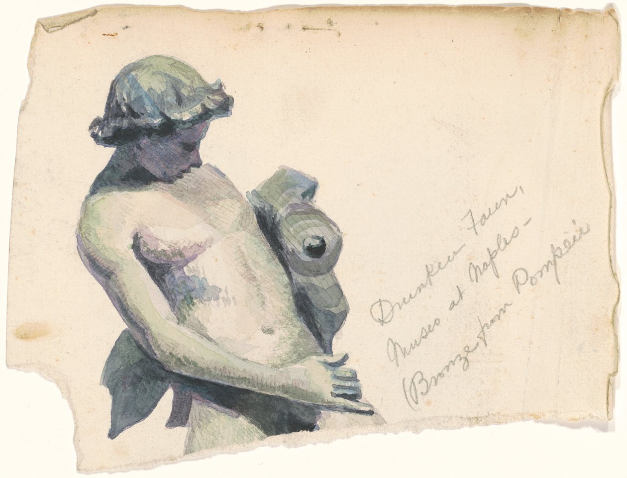 Drunken Faun, Museo i Napoli af Marietta Minnigerode Andrews