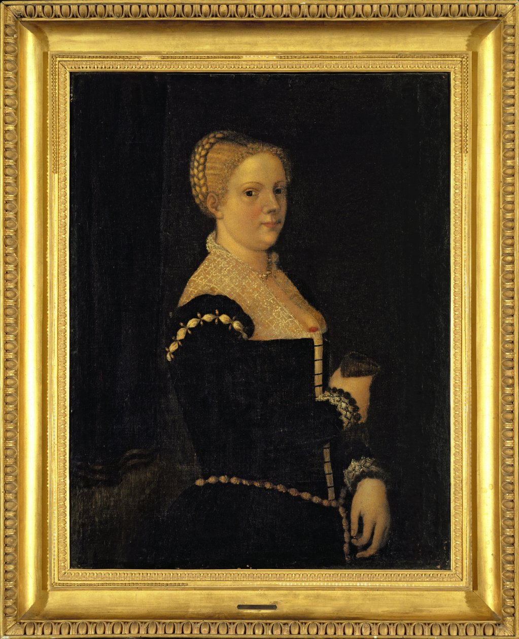 Selvportræt af kunstneren (olie på lærred) af Marietta Robusti Tintoretta