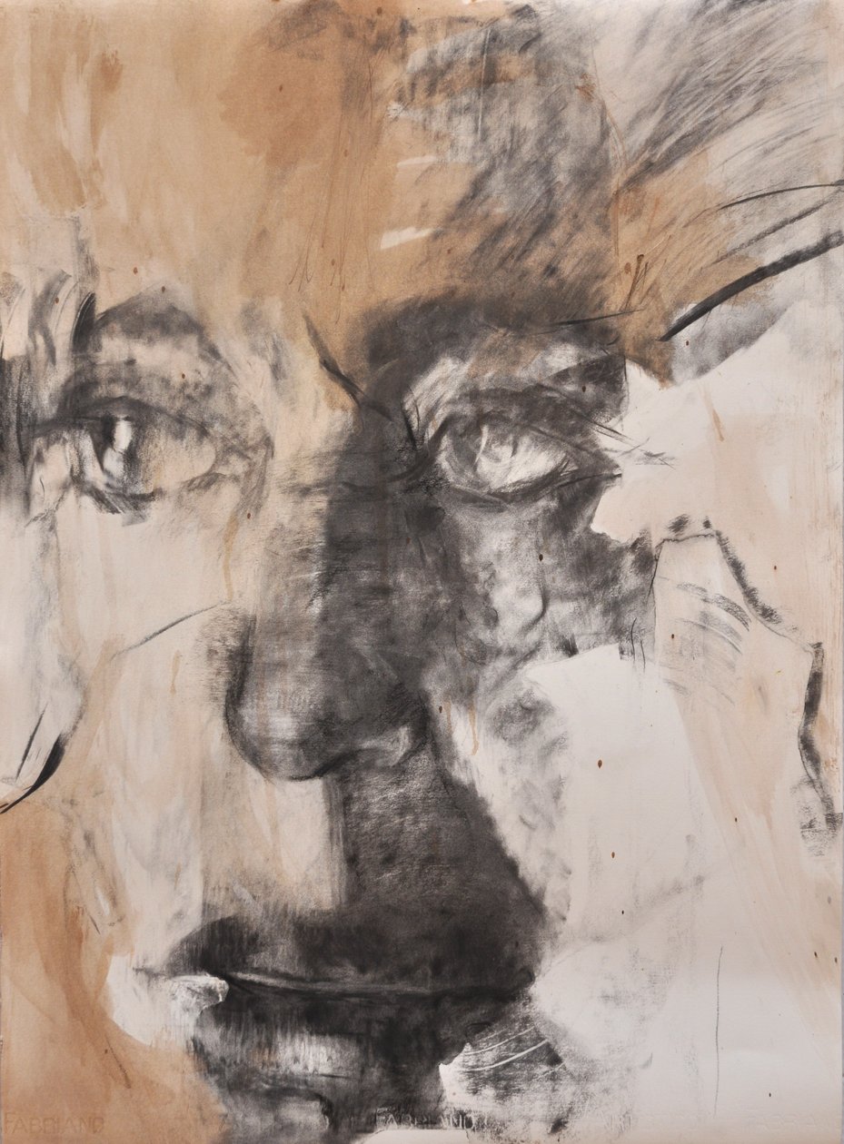 The gaze, 2014 (blandet medie på papir) af Marina Falco