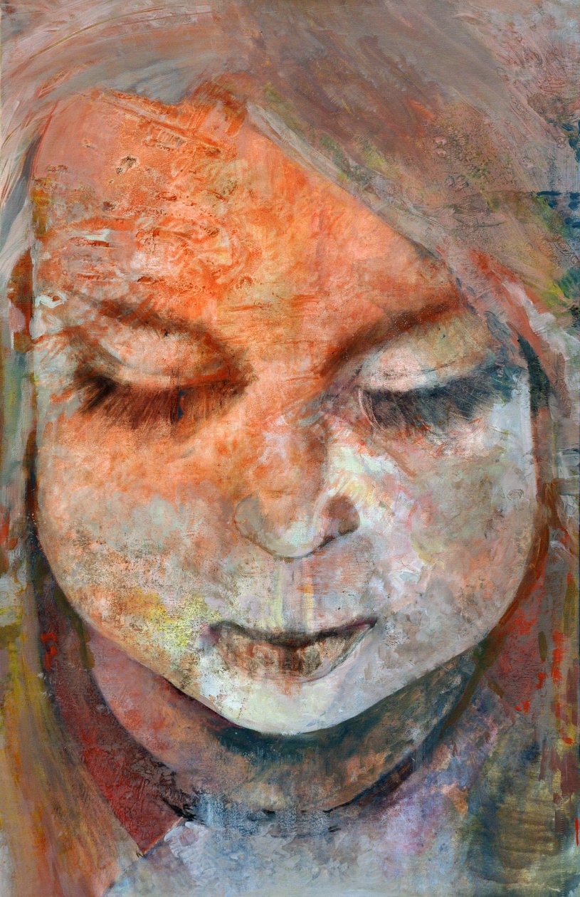 Vultus, 2014 (olie på lærred) af Marina Falco