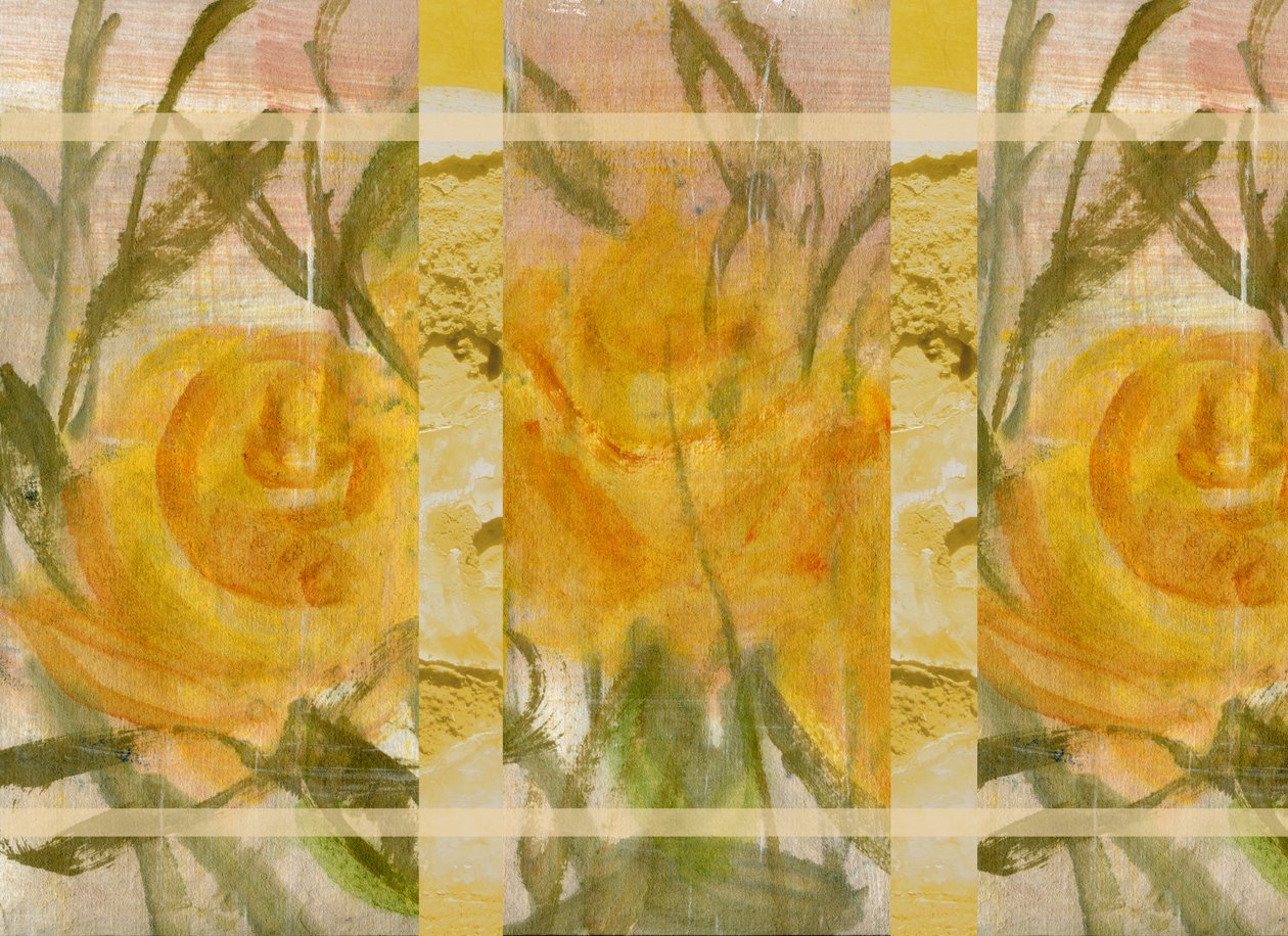 Gule blomster 2 af Marina Falco