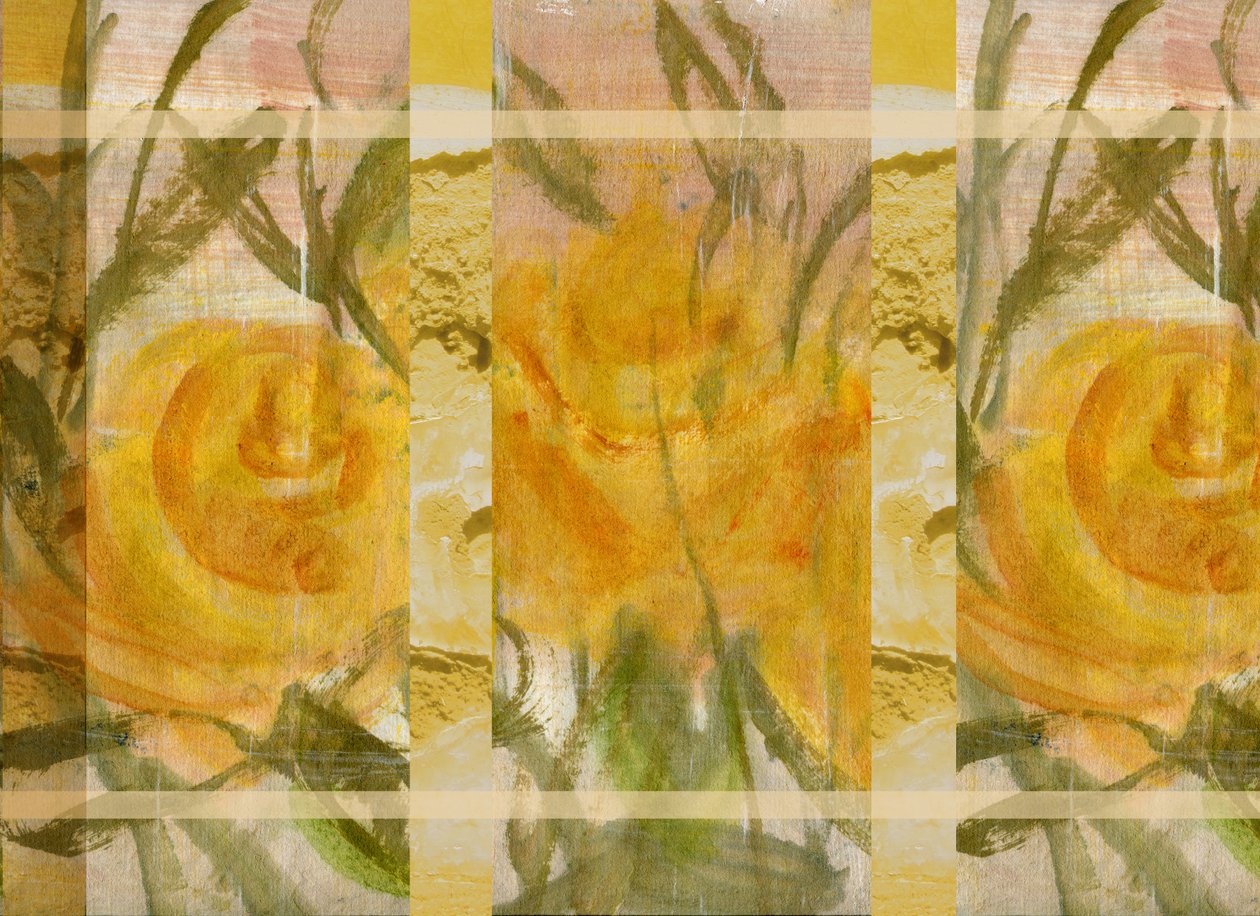 Gule blomster 3 af Marina Falco