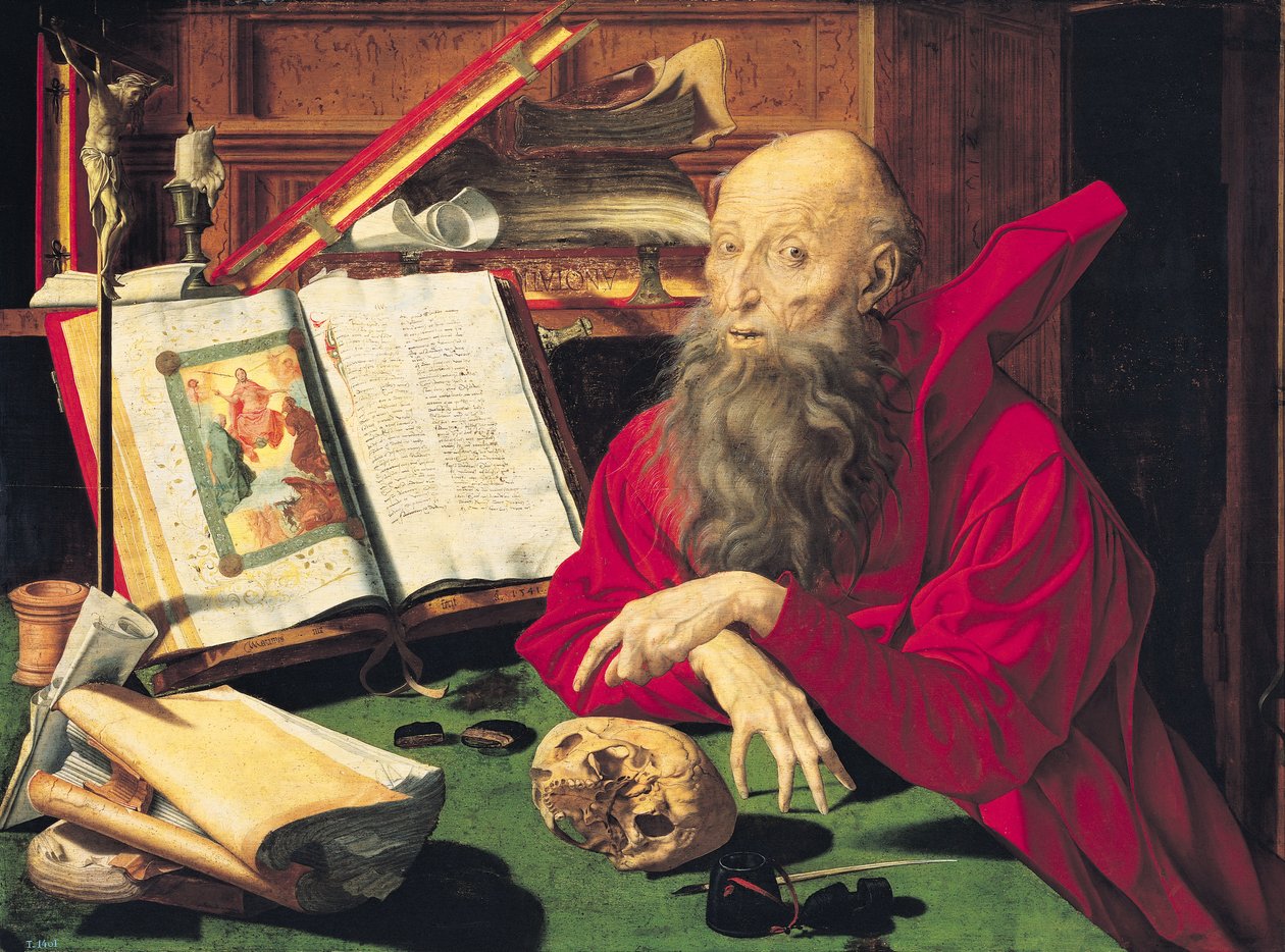 Sankt Jerome af Marinus van Roejmerswaelen