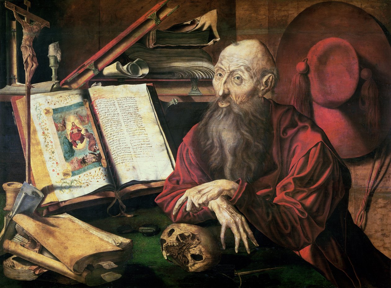 Sankt Hieronymus, ca. 1540-50 af Marinus van Roejmerswaelen