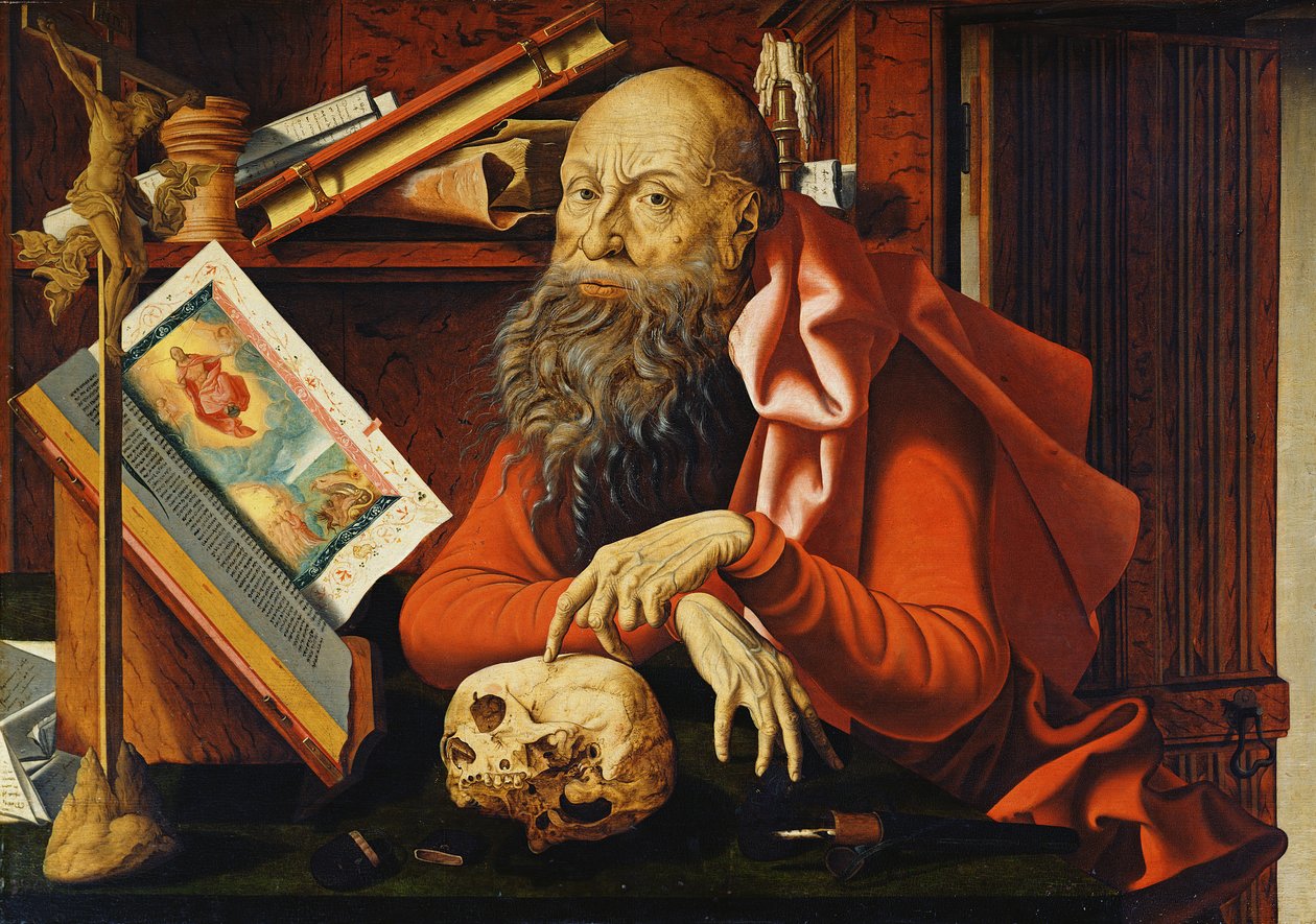 Sankt Hieronymus i sit Oratorium af Marinus van Roejmerswaelen