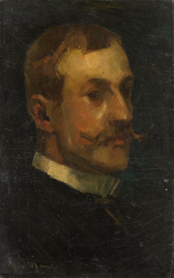 Portræt af Adriaan Pit 1860-1944, direktør for det hollandske museum for kunst og historie i Amsterdam. af Marinus der van Maarel