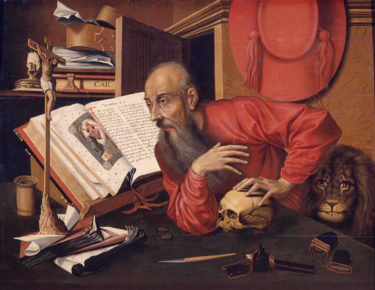 Sankt Jerome, ca. 1540 af Marinus van follower of Reymerswaele