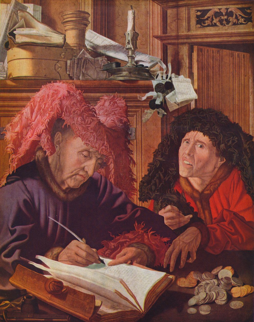 To bankmænd eller ågermænd, c1540, 1939 af Marinus van Reymerswaele