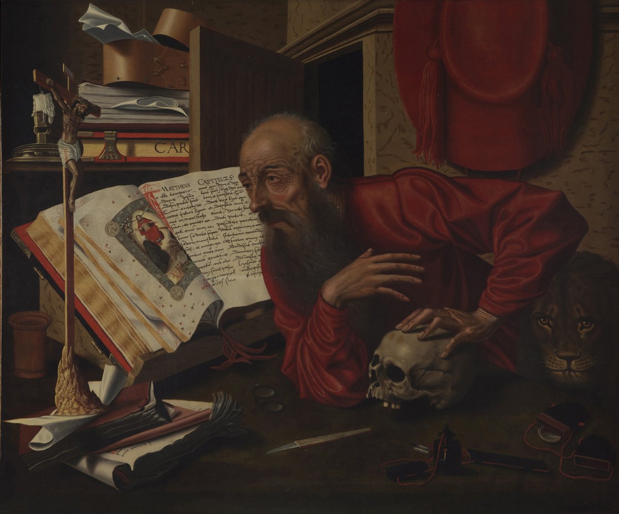Sankt Hieronymus i sin celle af Marinus van Roejmerswaelen