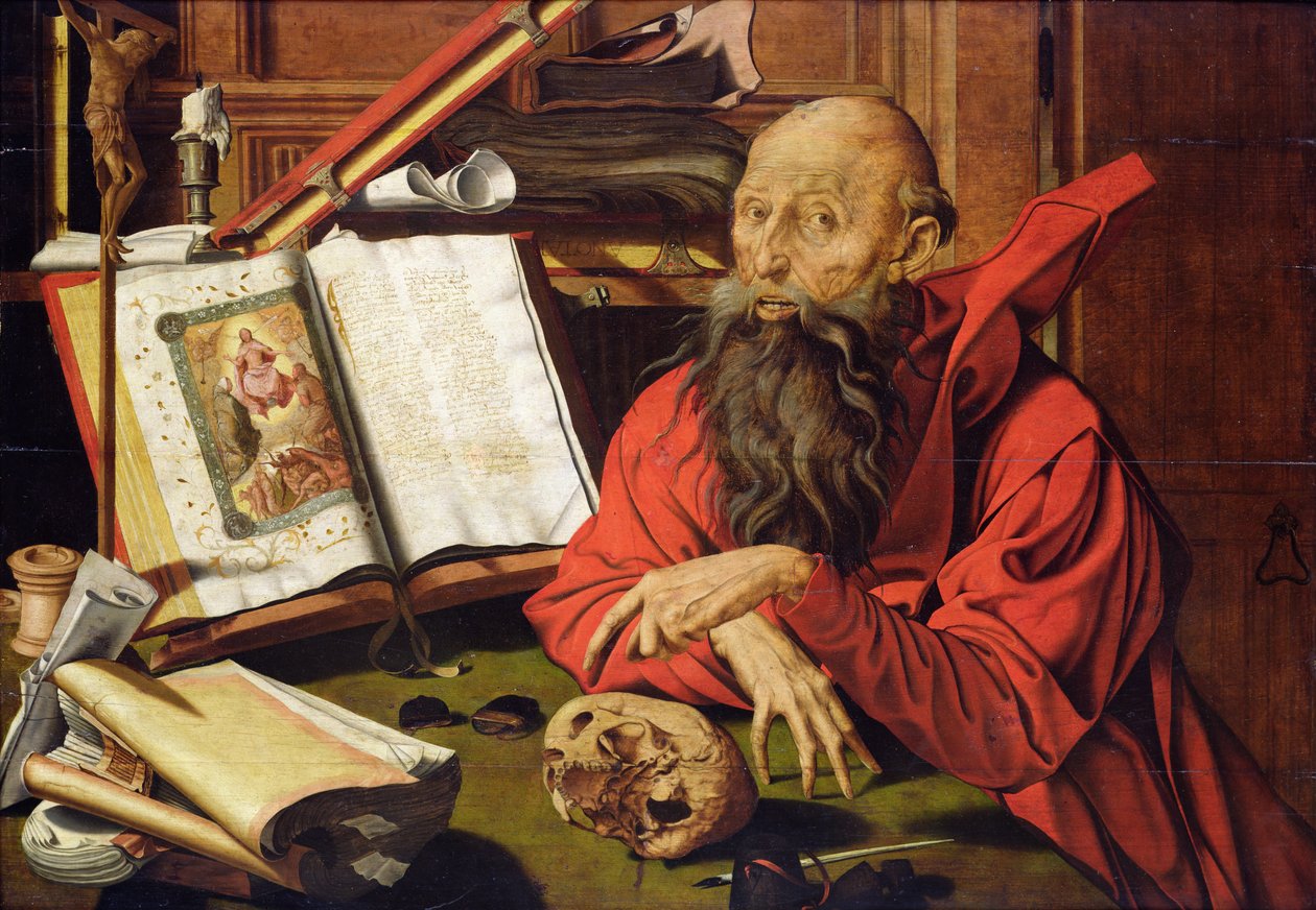 Sankt Hieronymus i meditation af Marinus van Roejmerswaelen