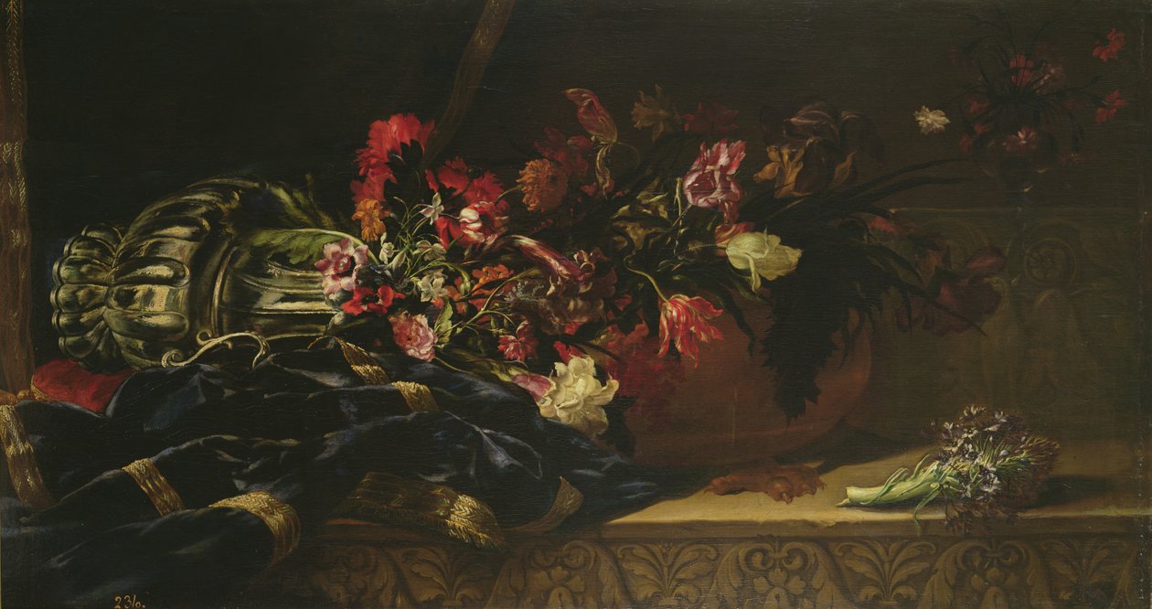 Blomster på et klæde af Mario Nuzzi