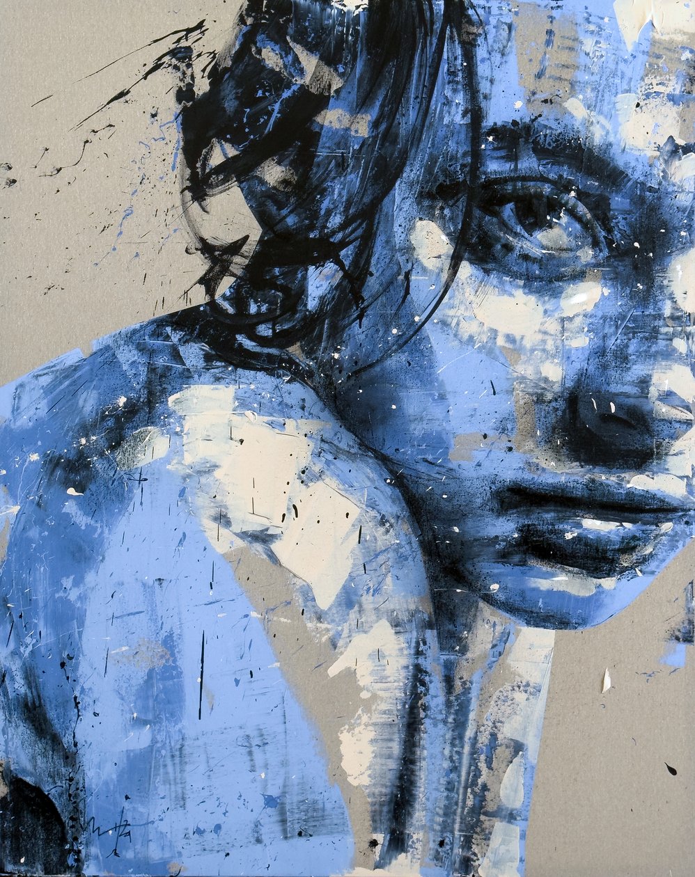 Somnium No. 12, Series XIII, 2024 (akryl og olie på omvendt lærred) af Mario Henrique