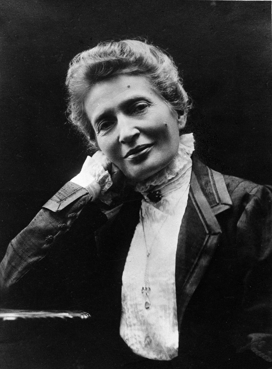 Portræt af Anna Kuliscioff (eller Anna Kulischov, Kulisciov) (1857-1925) russisk jødisk revolutionær. Foto af Mario Nunes Vis af Mario Nunes Vais