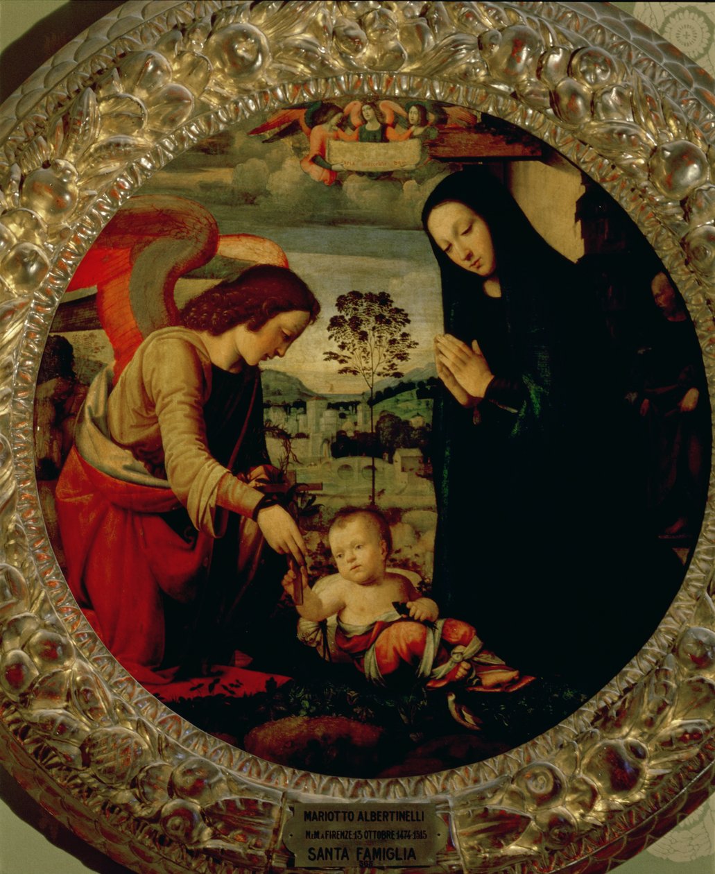 Den hellige familie af Mariotto Albertinelli