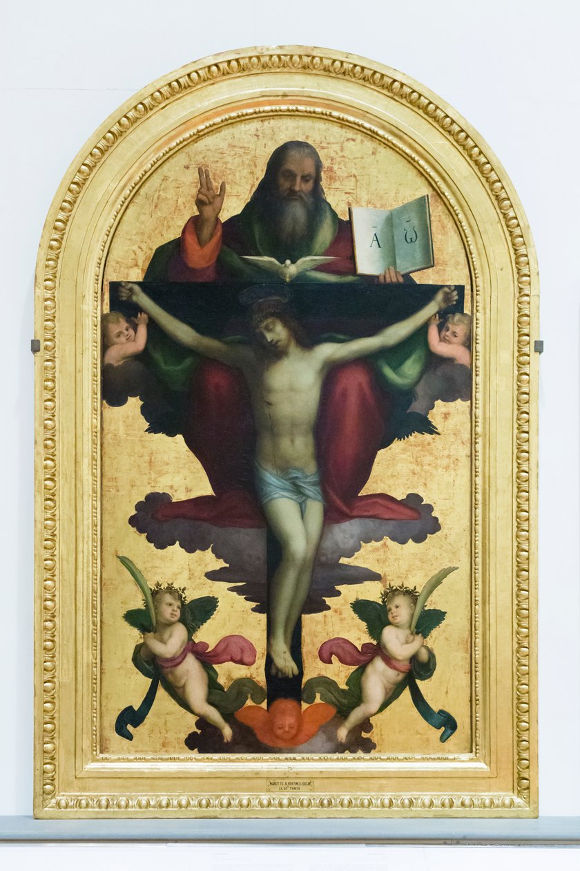 Den hellige Treenighed af Mariotto Albertinelli