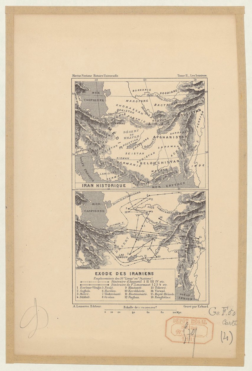 Historiske Iran; Udvandring af iranere af Marius Fontane